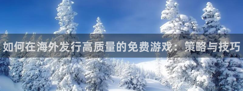 新宝gg一创造奇迹登录：如何在海外发行高质量的免费游戏：策略与技巧